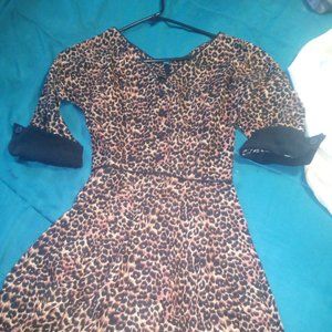 Brand is Fluffer-Cute Leopard Print Dress Size Small